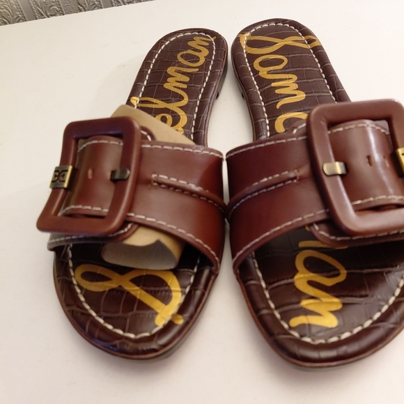 Sam Edelman Brown Leather Sandals Womens Size 9.5 M NEW - Picture 7 of 11